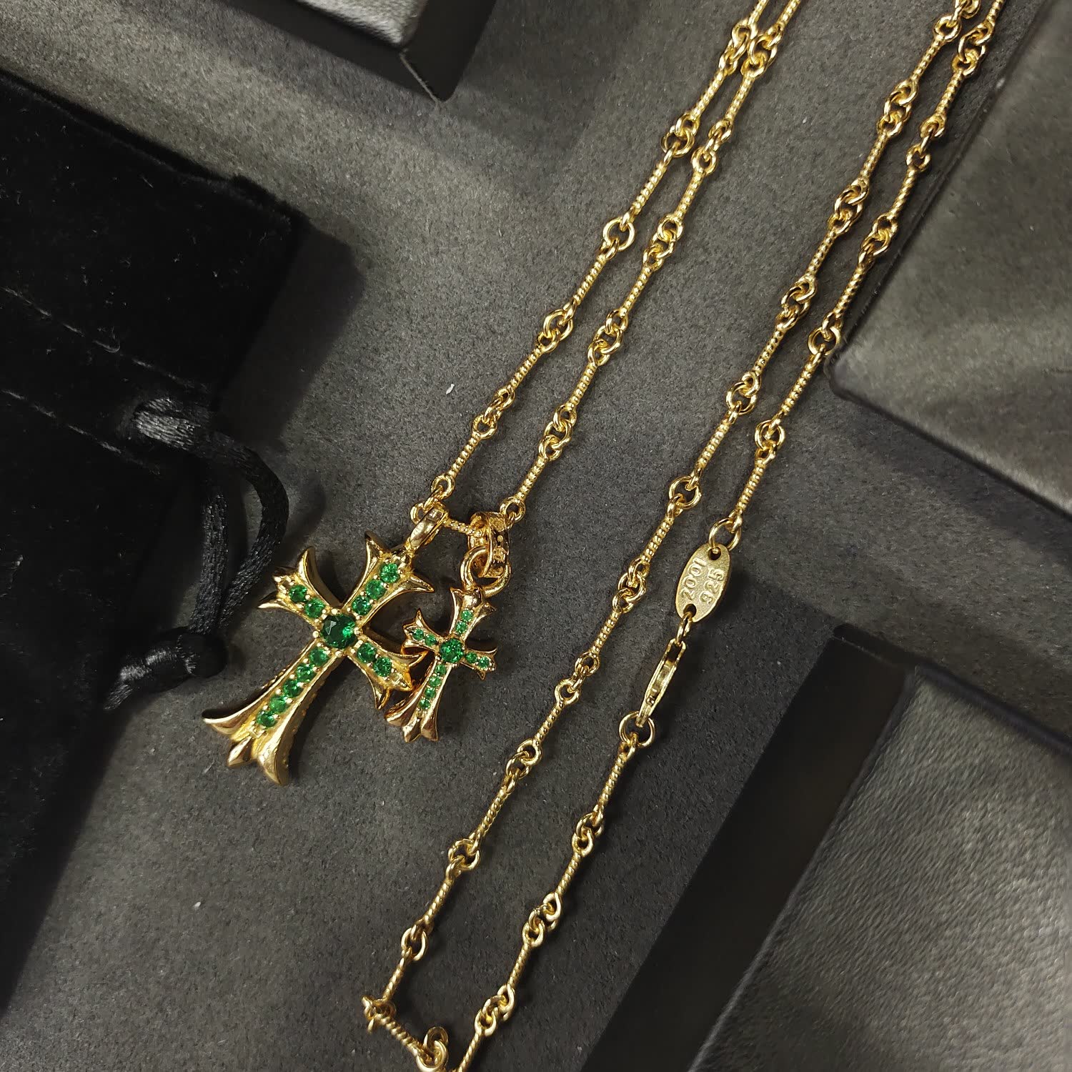 Chrome Hearts Chronicle Cross Pendant Necklace